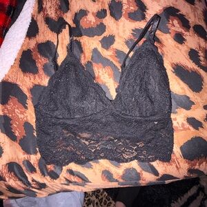 Streetwear Society Black Lace Bralette